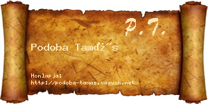 Podoba Tamás névjegykártya